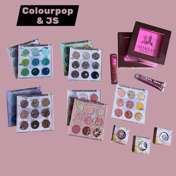 Colourpop Eyeshadow Palette Lot Of 16 PCs Cheek Dew Jeffrey Star Bonus Items NEW - Picture 1 of 11